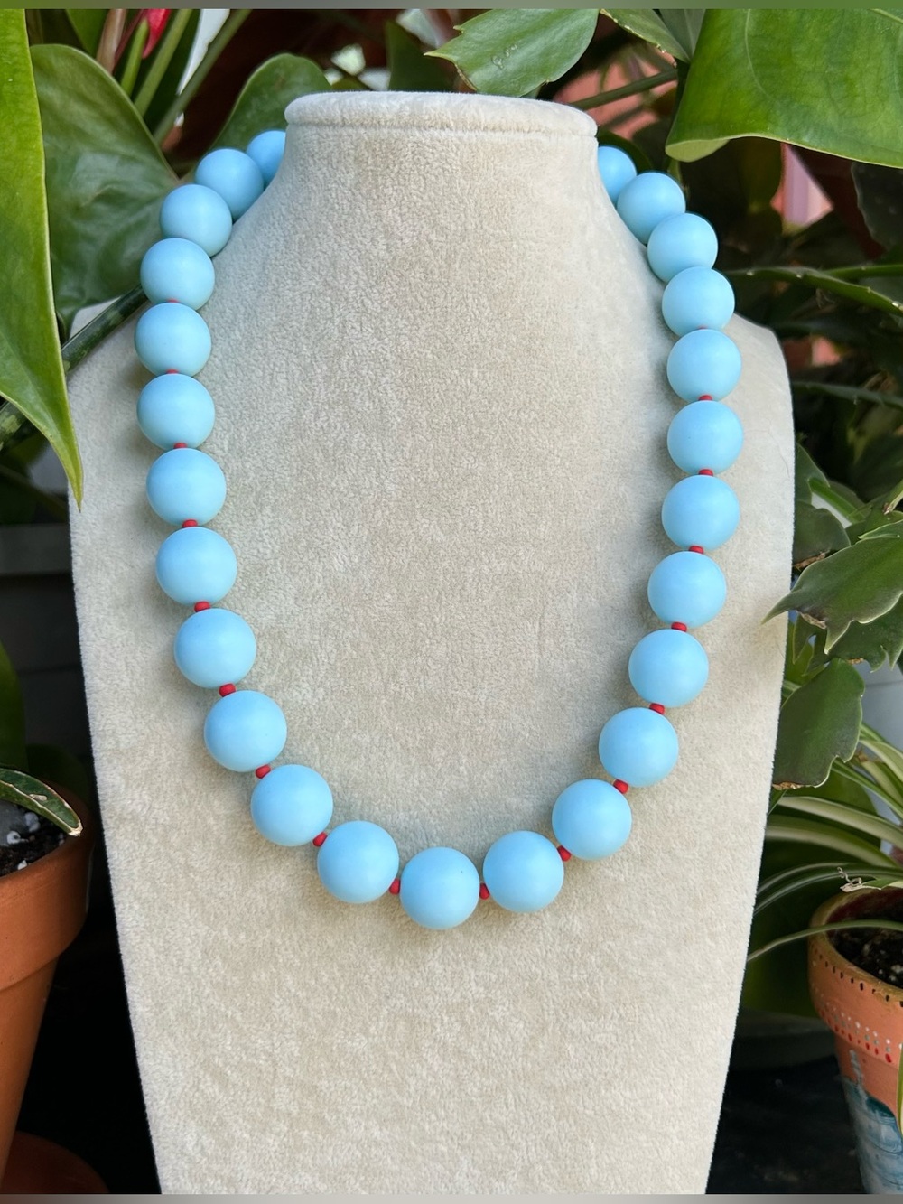 Blue necklace